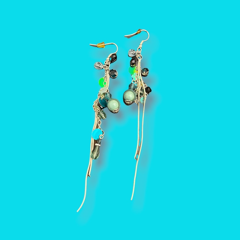 Silver tone earrings